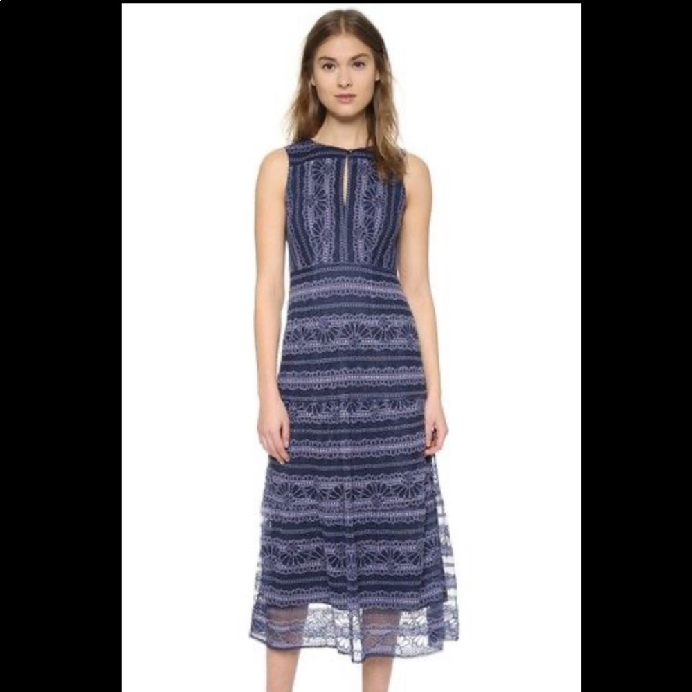 Nanette Lapore - Black And White Lace Dress
